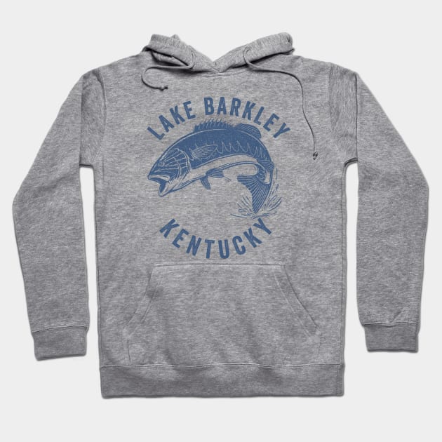 Lake Barkley Kentucky Bass Fishing Hoodie by Eureka Shirts